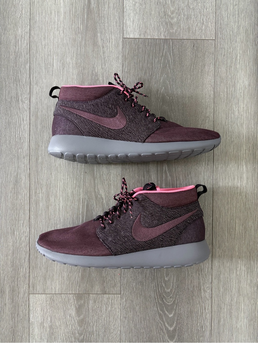 NIKE ROSHE RUN ROSHERUN MID QS NYC NEW YORK CITY PACK RED MAHOGANY PORT WINE 14